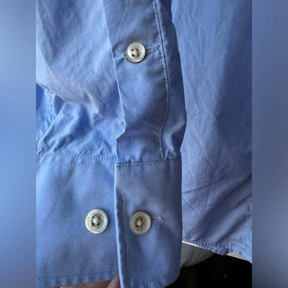 Michael Kors - Blue Long Sleeved Dress Shirt - 16-1/2 32/33 - Picture 2 of 6